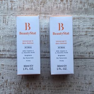 2x BeautyStat Universal C Skin Refiner • NIB!